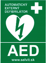 Samolepka AED, formát A5